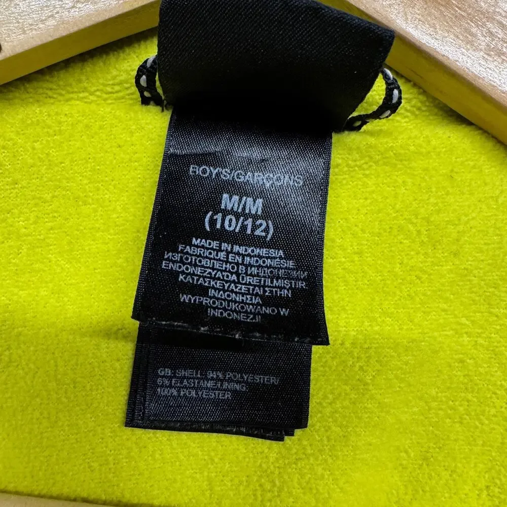 The North Face Boys Polartec Fleece Lined Jacket Size M (10/12) Gray&Black - Picture 7 of 8